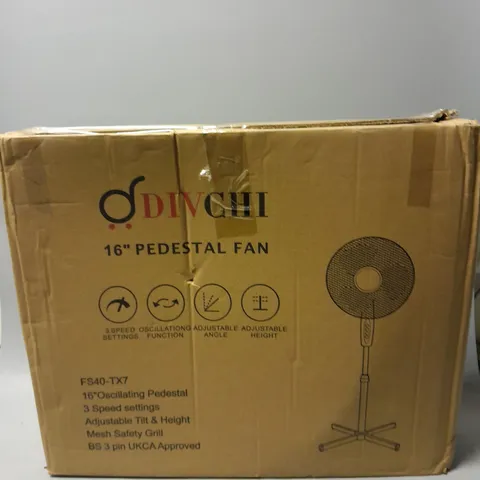 BOXED DIVCHI 16" PEDESTAL FAN