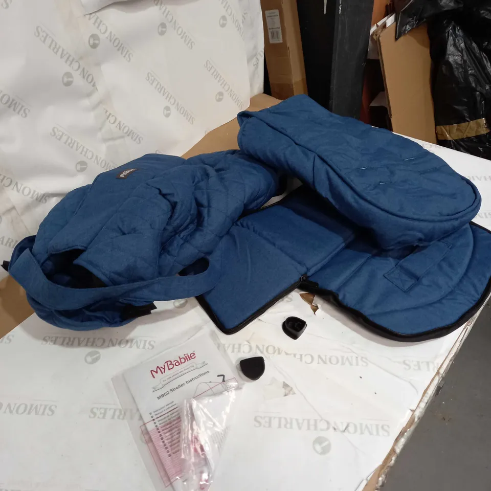 QUILTED NAVY MELANGE LIGHTWEIGHT STROLLER  RRP £189.99