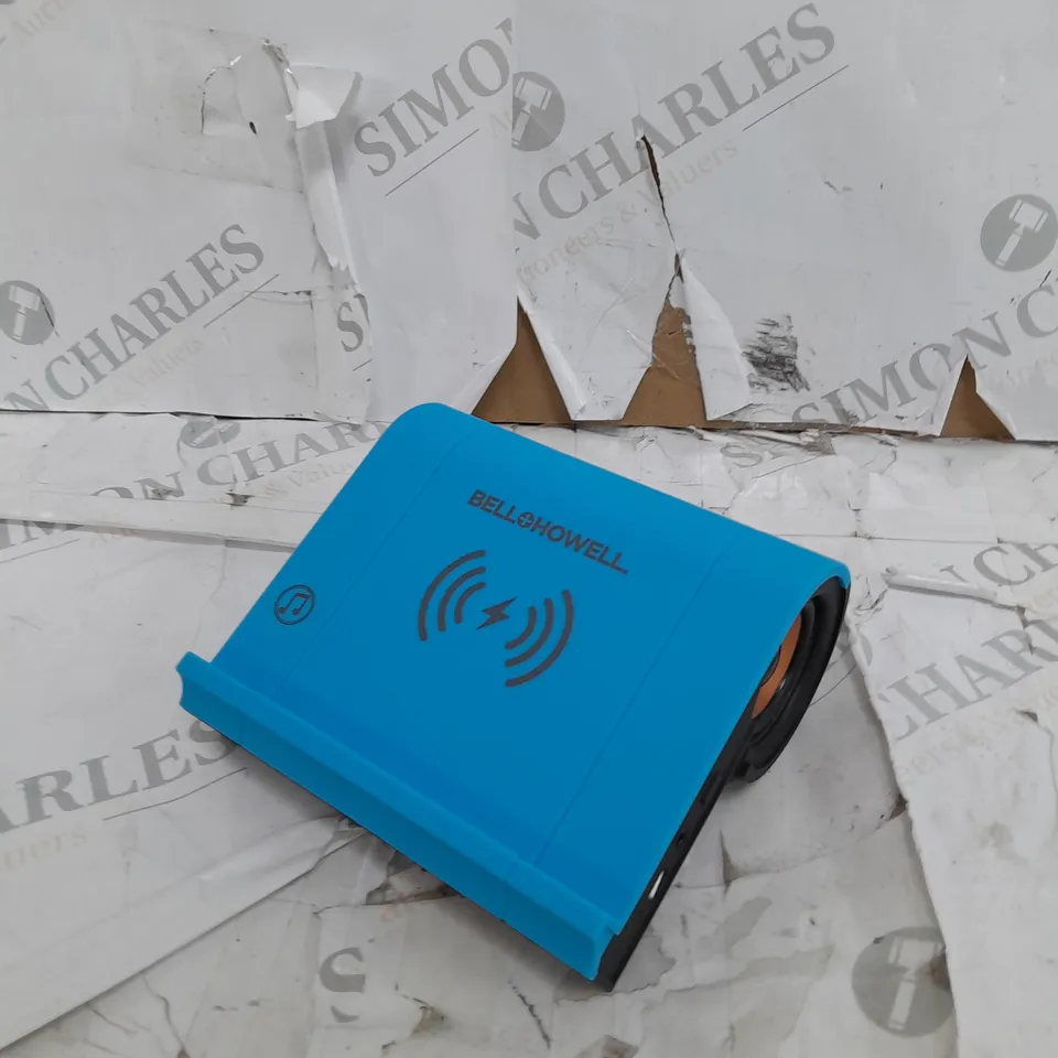 BOXED BELLHOWELL 2N1 WIRELESS CHARGING TOUCH SPEAKER CHARGER INCLUDED
