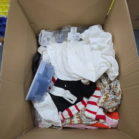 BOX OF APPROXIMATELY 15 ASSORTED ITEMS TO INCLUDE: UK 5.5 VIONIC HEELS 