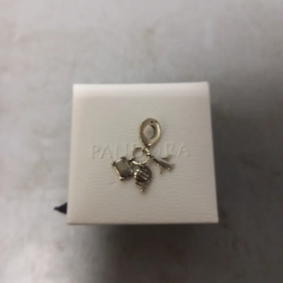 BOXED PANDORA SILVER 925 TRAVEL CHARM