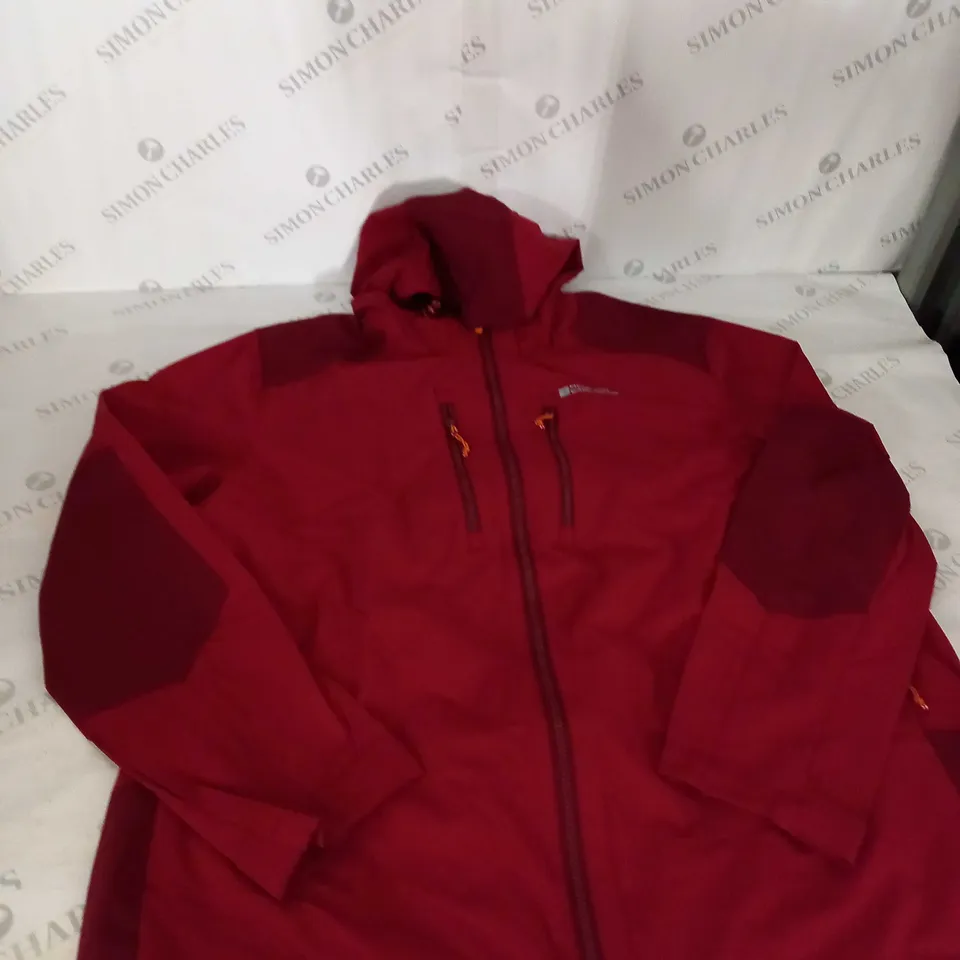 MOUNTAIN WAREHOUSE RED HOODED JACKET SIZE XXL