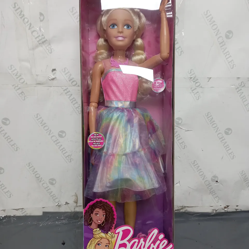 BOXED BARBIE 70CM TIE-DYE STYLE BEST FASHION FRIEND