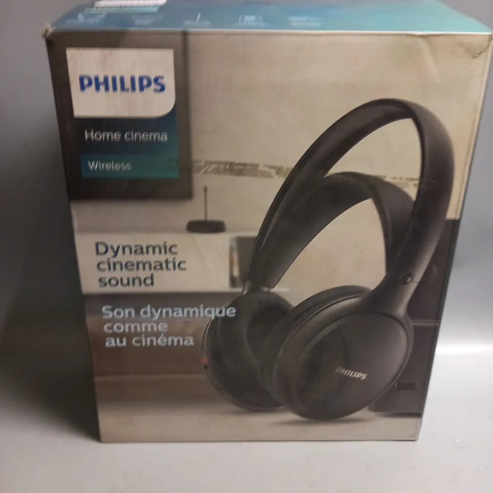 BOXED PHILIPS HOME CINEMA WIRELESS HEADPHONES