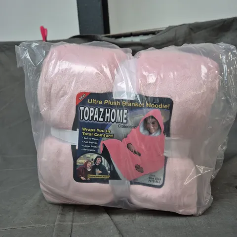 BOX OF 5 ASSORTED TOPAZHOME PLUSH BLANKET HOODIES