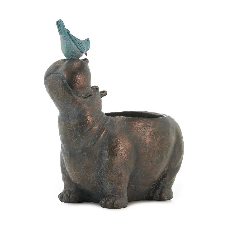 MY GARDEN STORIES HIPPO PLANTER