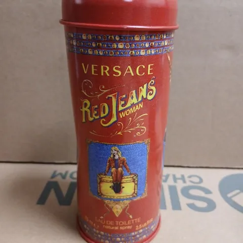 BOXED VERSACE RED JEANS WOMAN EAU DE TOILETTE 75ML