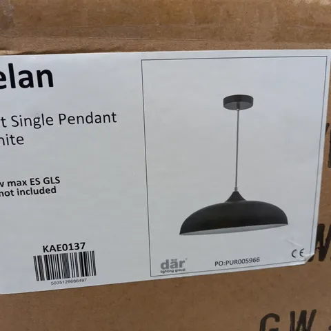 KAELAN 1 LIGHT SINGLE PENDANT GRAPHITE