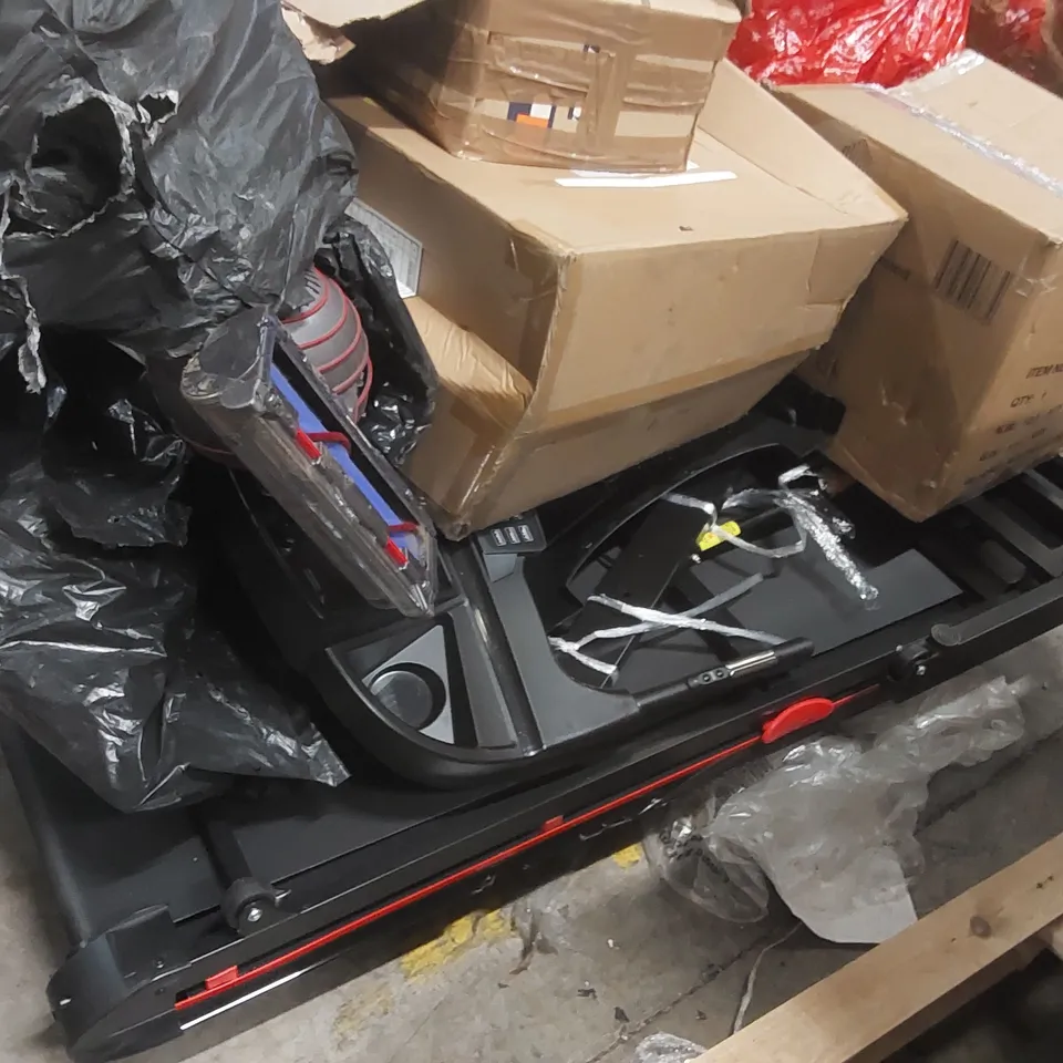 PALLET CONTAINING A LARGE QUANTITY OF ASSORTED ITEMS INCLUDING TREADMILL PARTS, VACUUM PARTS ECT