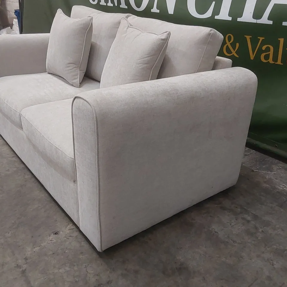QUALITY DESIGNER 2 SEATER FABRIC UPHOLSTERED SOFA 