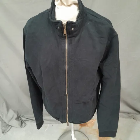 RICHMOND DENIM ZIP UP JACKET IN BLACK SIZE M