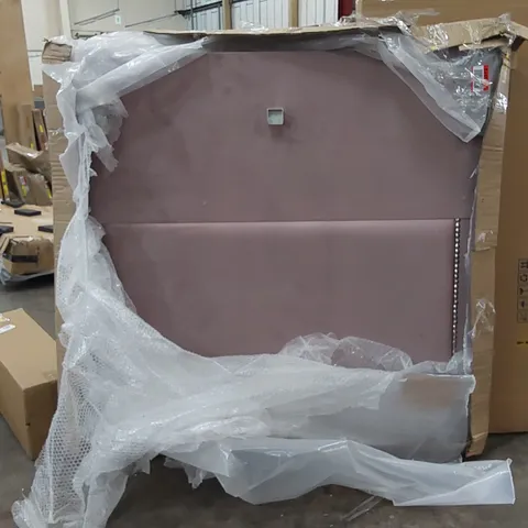 BRISCO UPHOLSTERED HEADBOARD - PINK // WIDTH APPROX 142cm