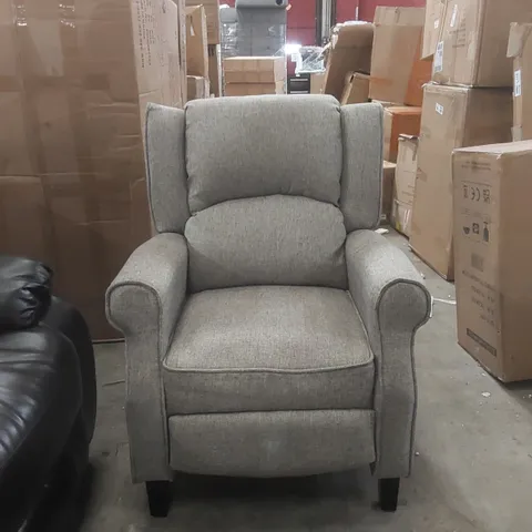 QUALITY DESIGNER FABRIC PUSH-BACK RECLINING ARMCHAIR 