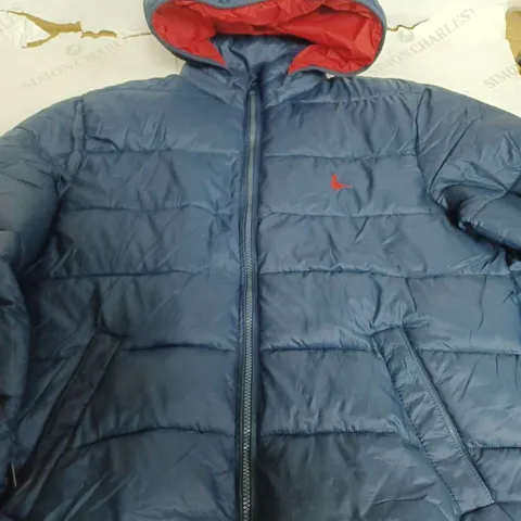 JACK WILLS NAVY LIGHTWEIGHT PADDED JACKET - MEDIUM
