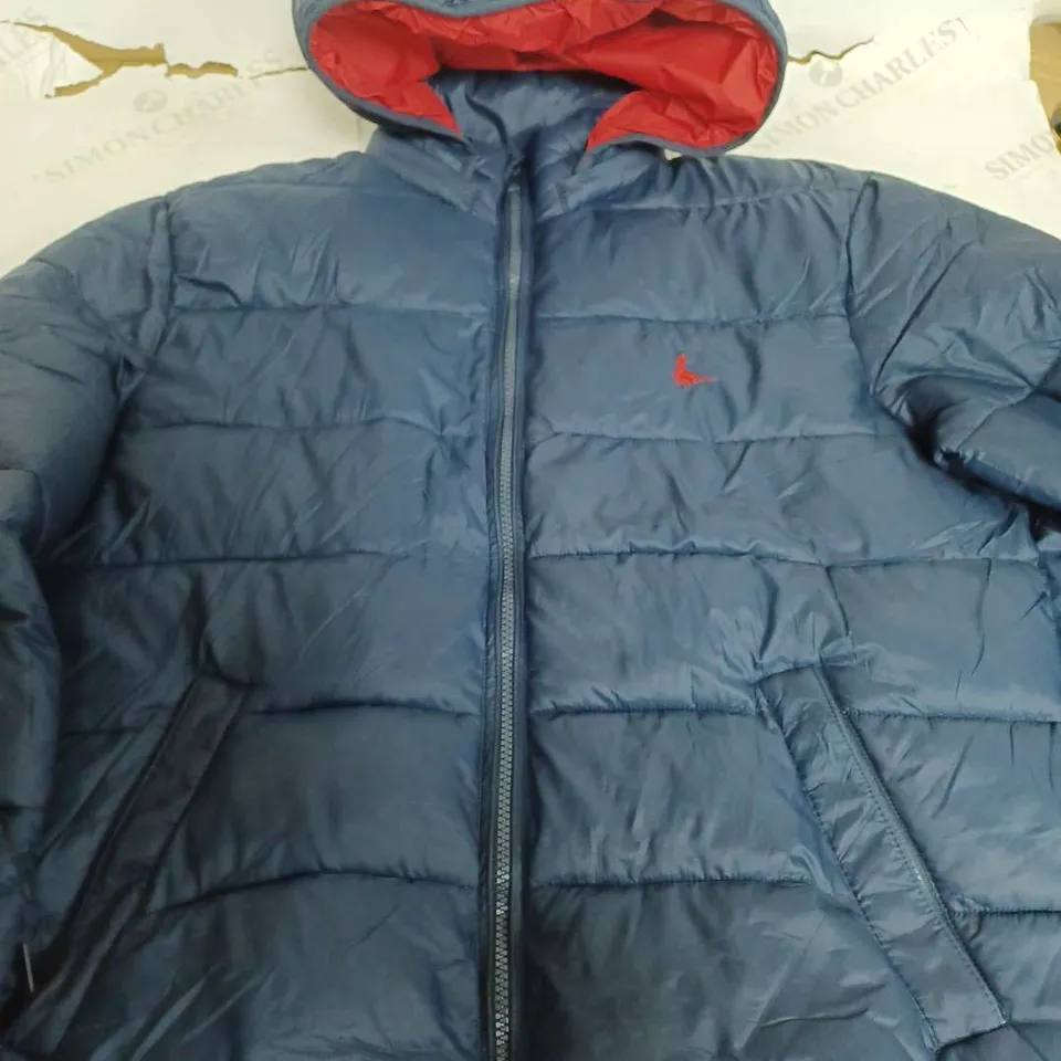 JACK WILLS NAVY LIGHTWEIGHT PADDED JACKET - MEDIUM