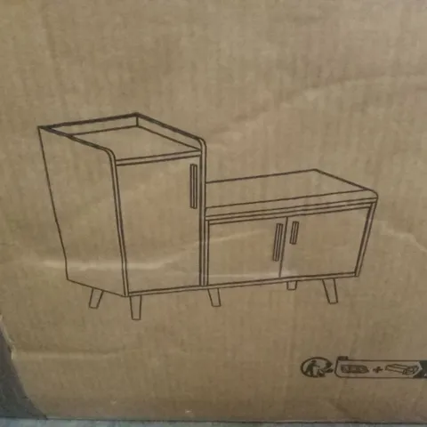 BOXED 8 PAIR SHOE STORAGE CABINET (1 BOX)