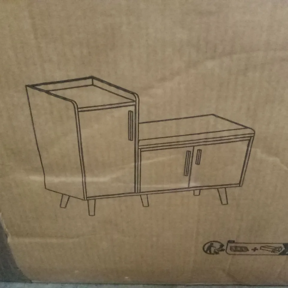 BOXED 8 PAIR SHOE STORAGE CABINET (1 BOX)