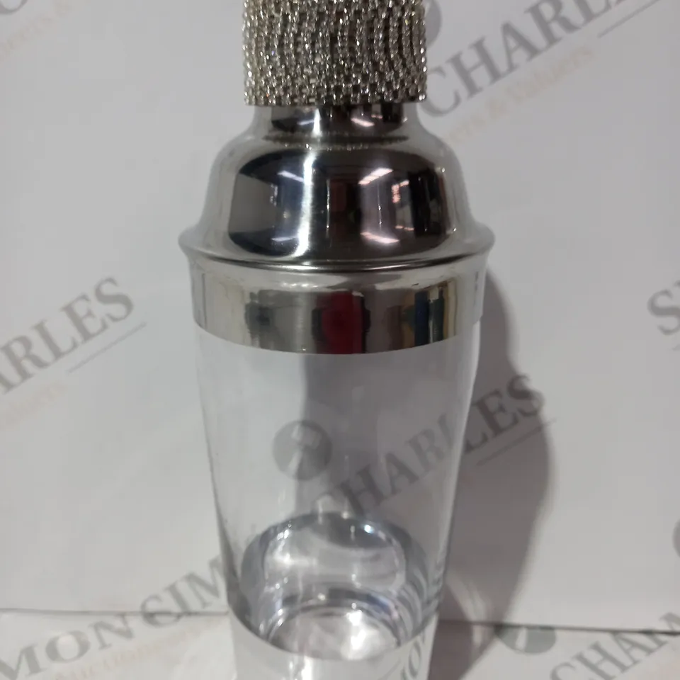 JM BY JULIEN MACDONALD CRYSTAL LID COCKTAIL SHAKER