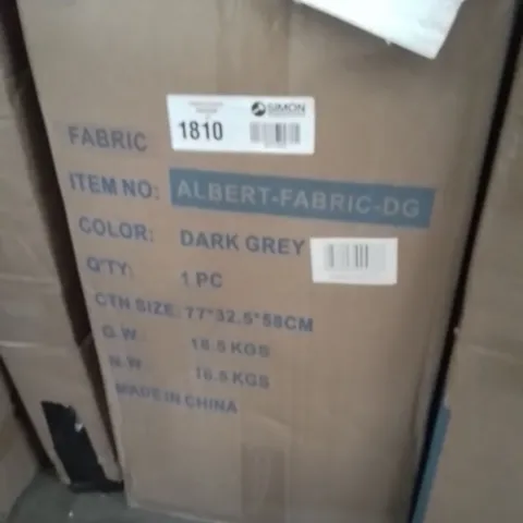 BOXED FABRIC MASSAGE CHAIR IN DARK GREY (UNTESTED) (1 BOX)