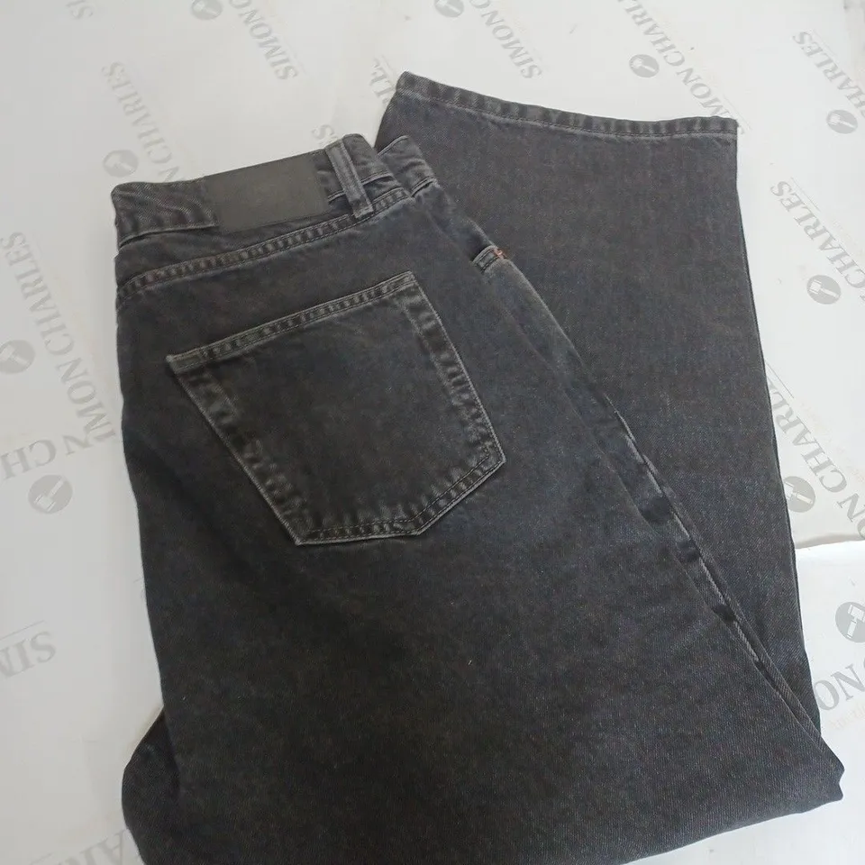 BOG BLACK WIDE LEG DENIM JEANS SIZE 32/30