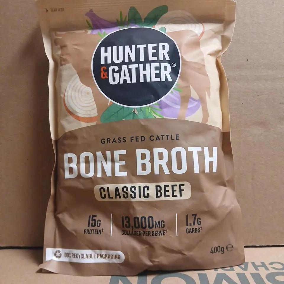 HUNTER & GATHER GRASS FED CATTLE BONE BROTH (400G)