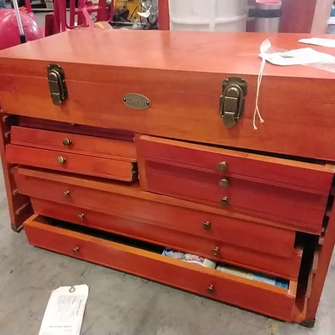 CLARKE CMW-9B 9 DRAWER WOODEN MACHINIST TOOL CHEST