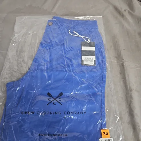 CREW CLOTHING COMPANY SWIM SHORTS – BLUE – UK SIZE 30