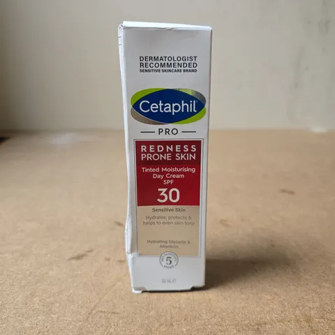 CETAPHIL PRO REDNESS PRONE SKIN TINTED MOISTURISING DAY CREAM SPF 30 SENSITIVE SKIN 50ML