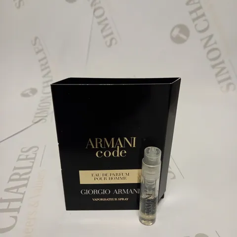 ARMANI CODE EAU DE PARFUM POUR HOMME - SET OF 50 X 1.2ML