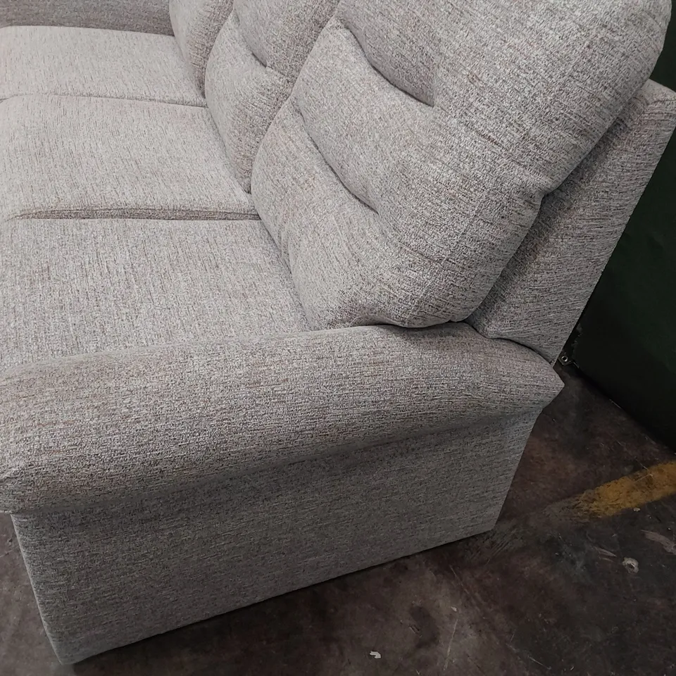 QUALITY BRITISH DESIGNER G PLAN HOLMES THREE SEATER SOFA DUCK EGG FABRIC 