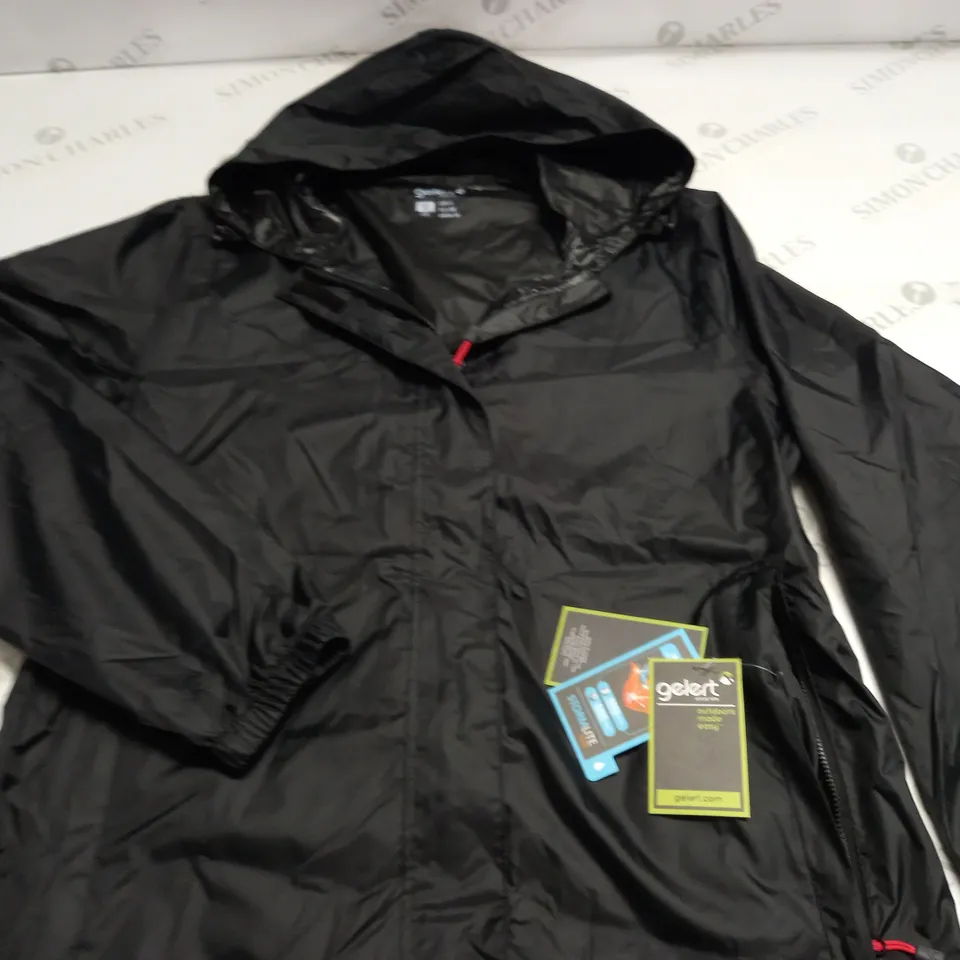 GELERT PACKAWAY BLACK JACKET - 10 S