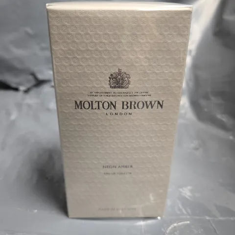 BOXED MOLTON BROWN LONDON NEON AMBER EAU DE TOILETTE 100ML