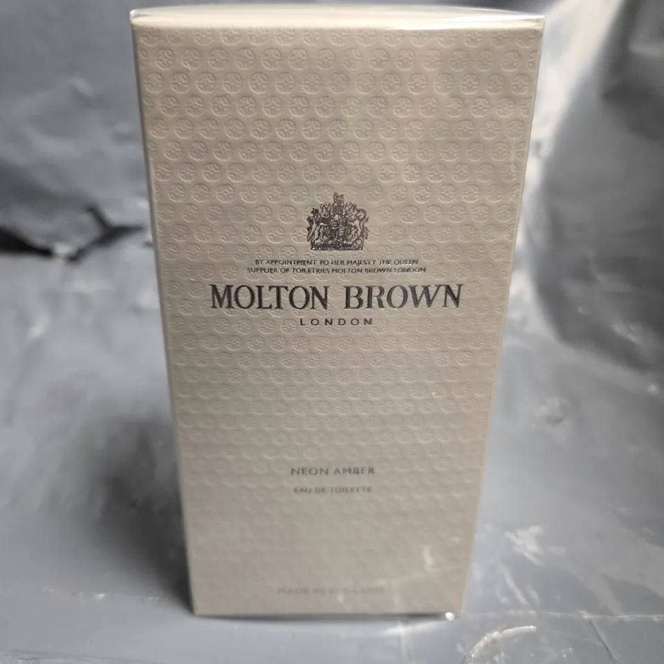 BOXED MOLTON BROWN LONDON NEON AMBER EAU DE TOILETTE 100ML