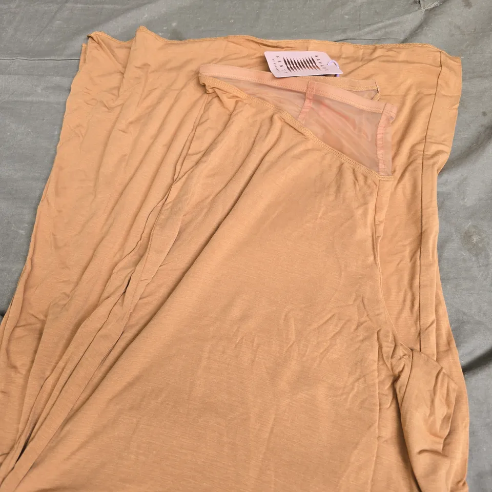 SAVAGE FENTY BY RHIANNA WIDE LEG PANTS - SWEET LATTE NUDE - SIZE 1XL