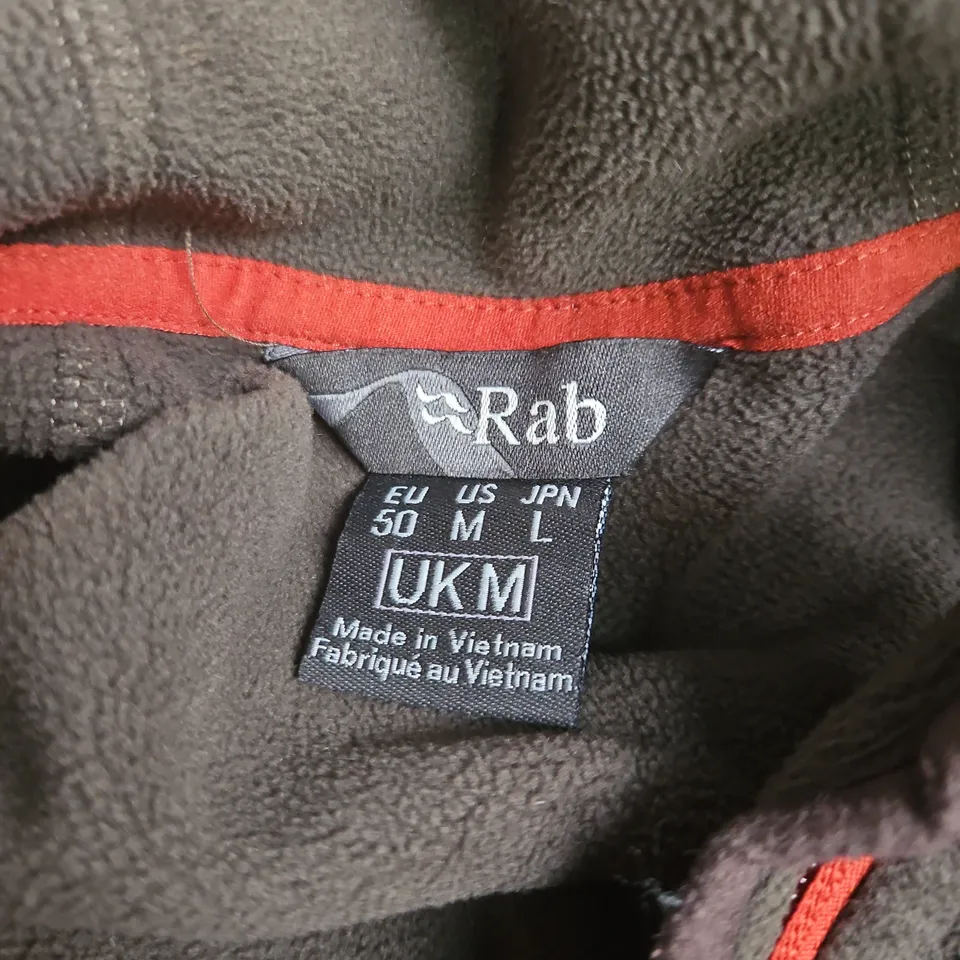 RAB POLARTEC FLEECE JACKET – OLIVE/GREY, UK M