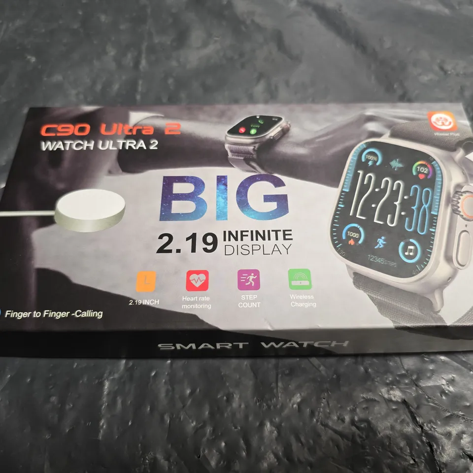 C90 ULTRA 2 SMART WATCH WITH SPORT BAND – BOXED