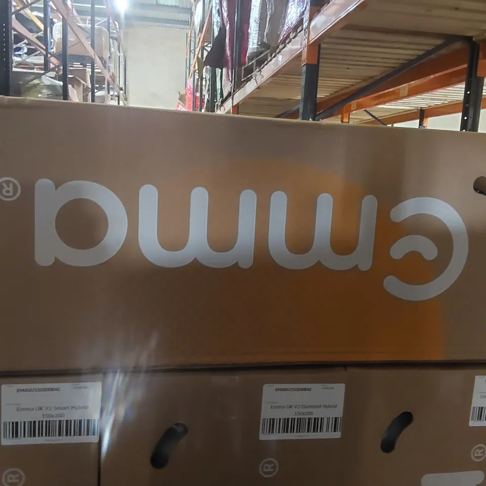 BRAND NEW BOXED EMMA UK V2 HELIX HYBRID 150 x 200 KING SIZE MATTRESS 