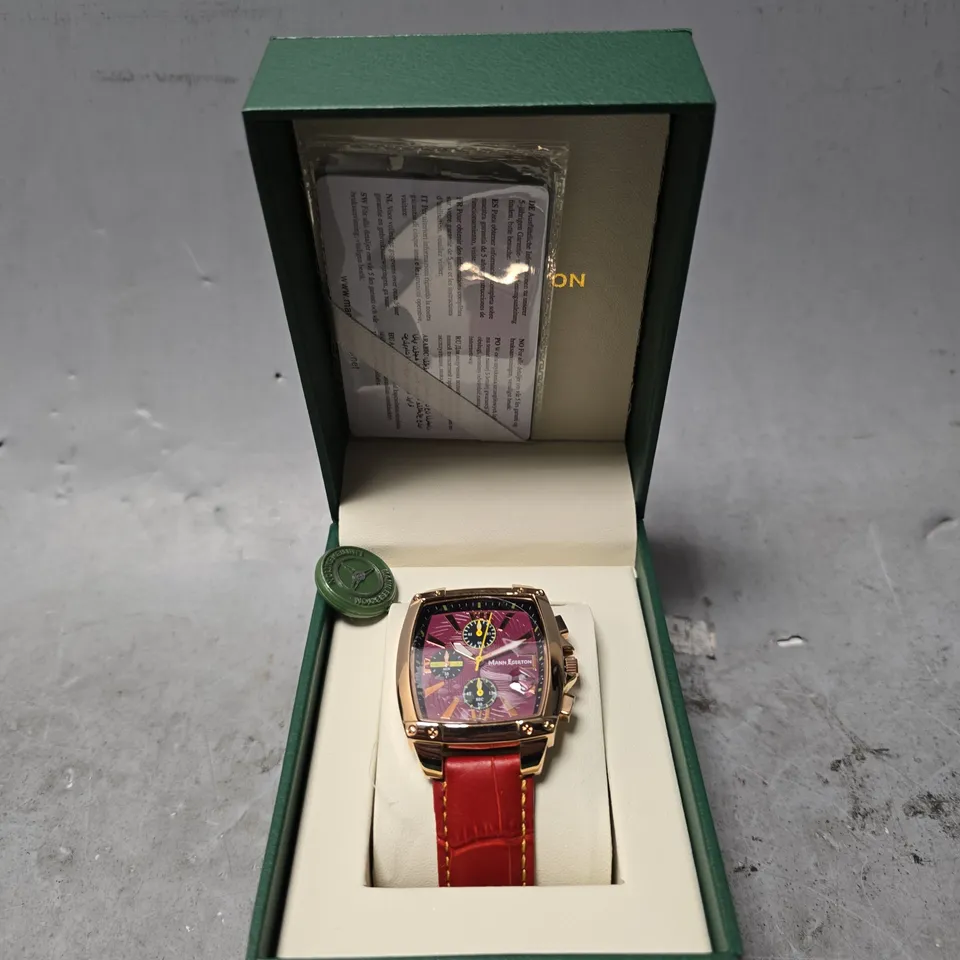 BOXED MANN EGERTON OBSERVER RED WATCH