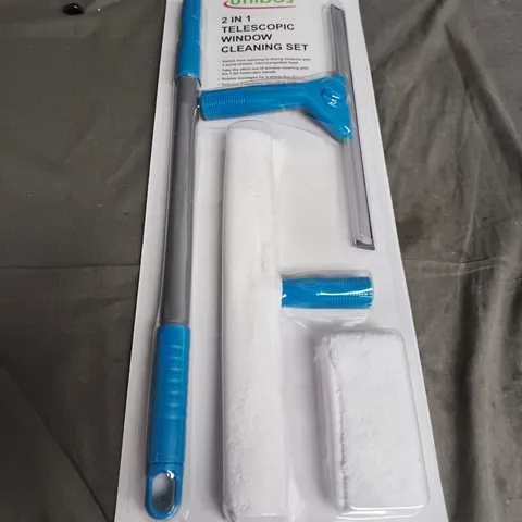 UNIBOS 2-IN-1 TELESCOPIC WINDOW CLEANING SET