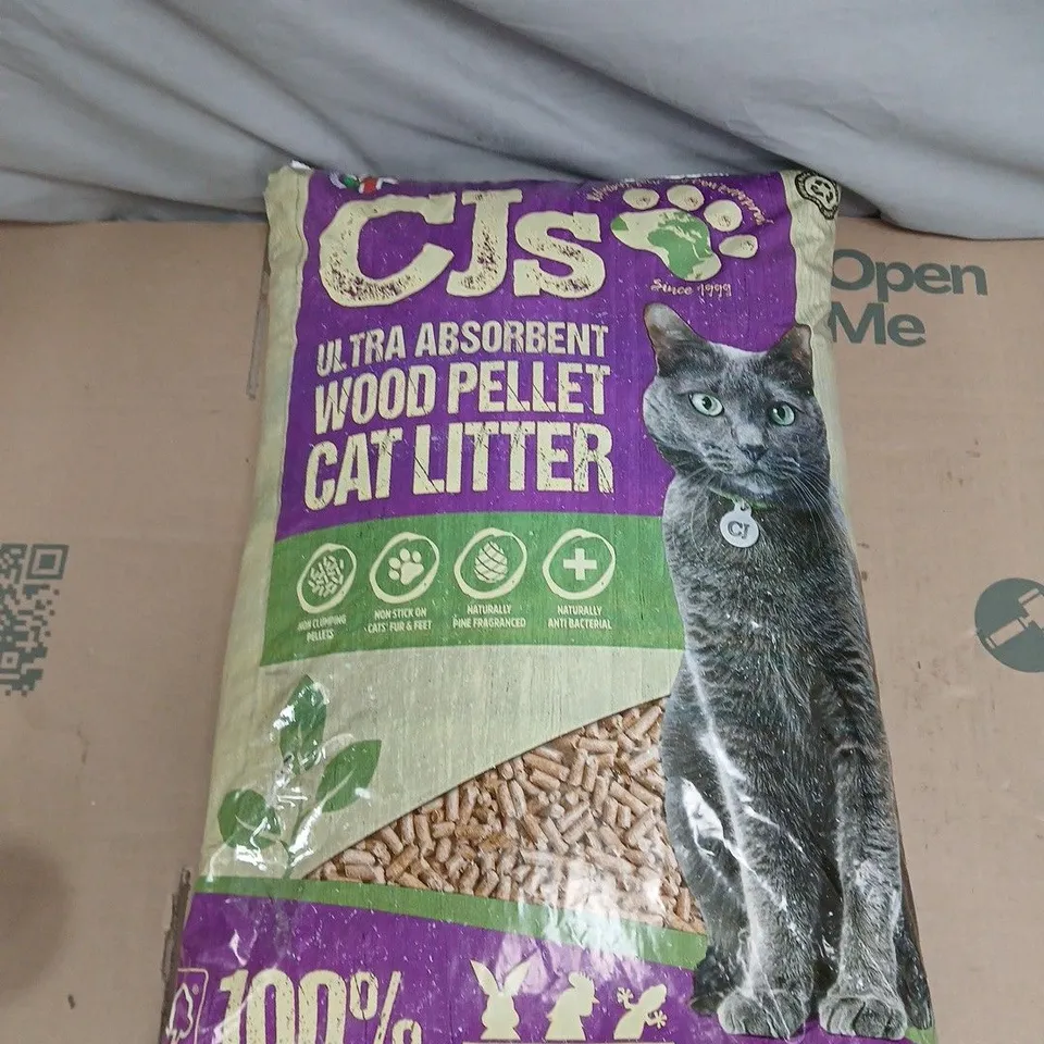 CJ'S ULTRA ABSORBENT WOOD PELLET CAT LITTER 30L
