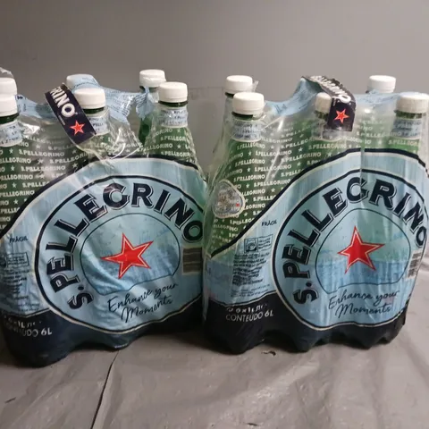 12 BOTTLES OF PELLEGRINO SPARKLING NATURAL WATER 1-LITRE 