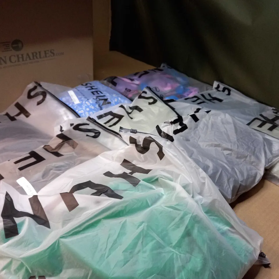 LOT OF APPROX 15 ASSORTED BAGGED SHEIN PRODUCTS