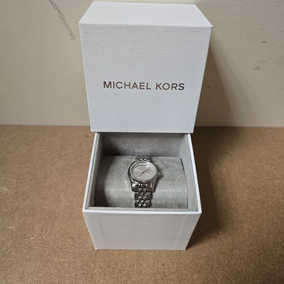 MICHAEL KORS LADIES' STAINLESS STEEL BRACELET WATCH – BOXED