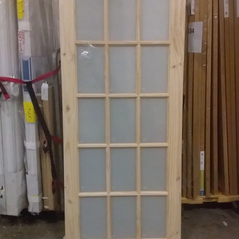 1981MM X 838 KNOTTY PINE 15 LITE INTERIOR DOOR