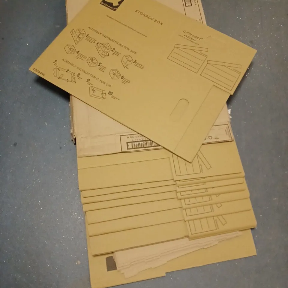 Q-CONNECT CARDBOARD STORAGE BOXES x 10 