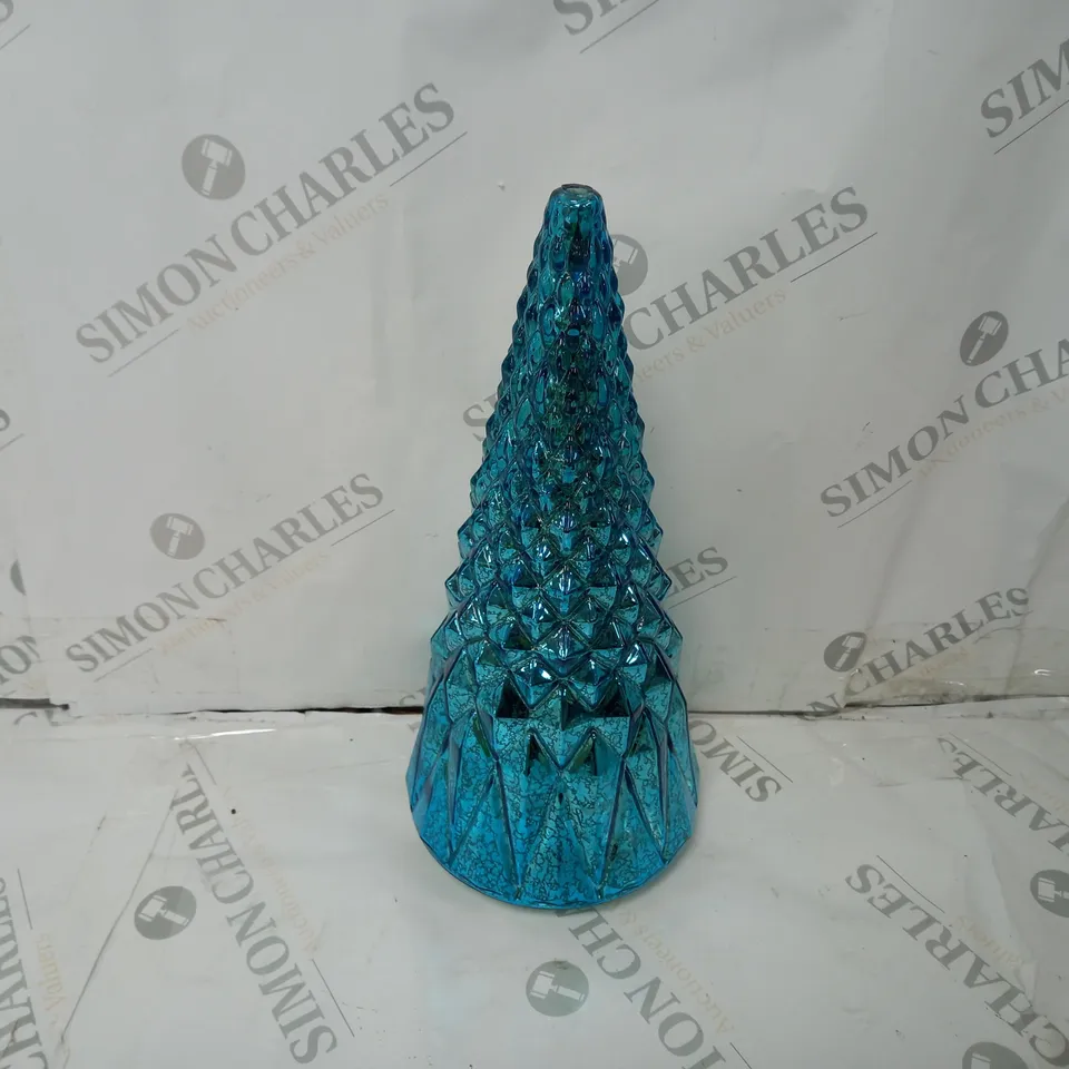 MR CHRISTMAS SPECIALTY MERCURY GLASS LIGHT UP, BLUE, STAR