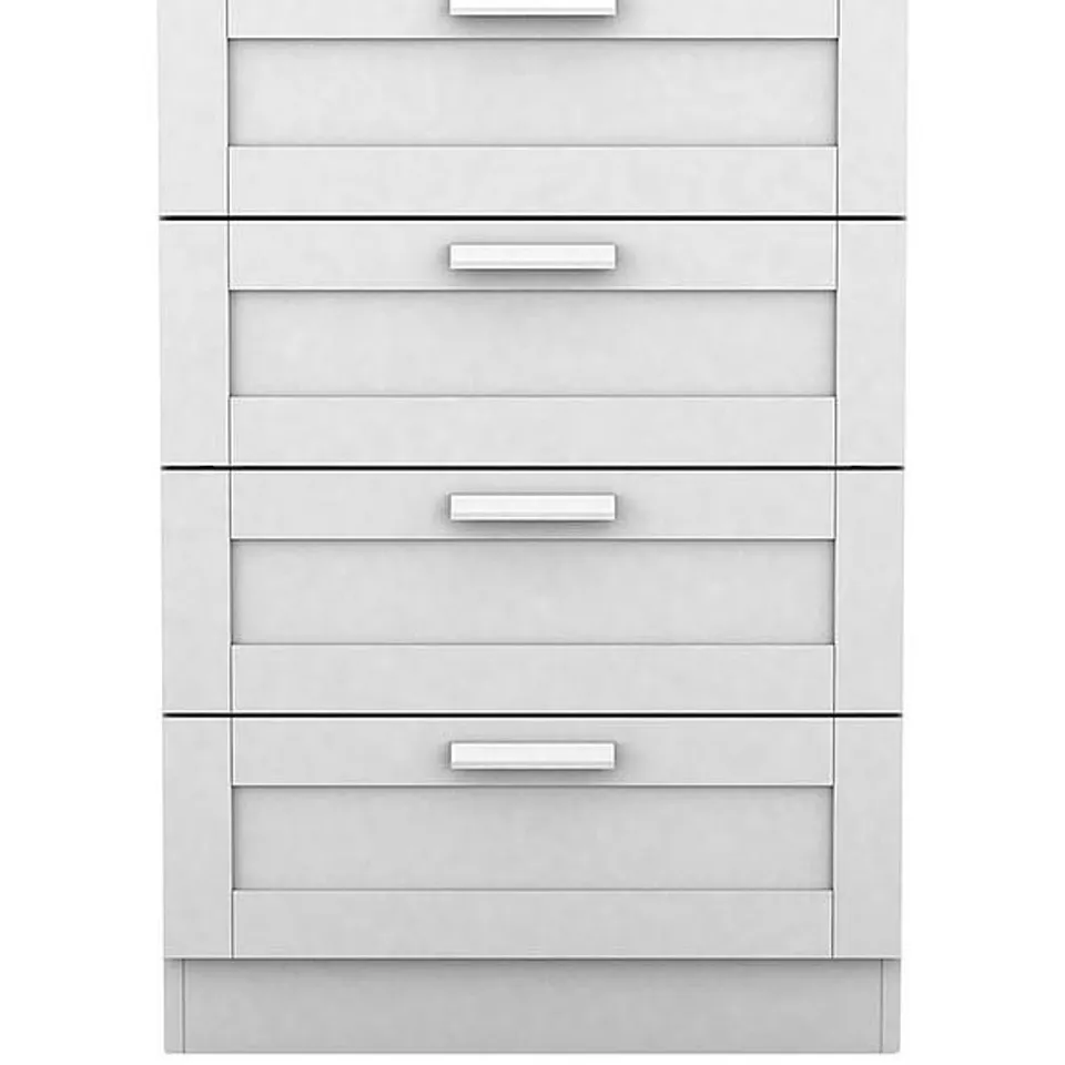 BOXED TARYN KIDS 4 DRAWER CHEST - WHITE (1 BOX) RRP £89