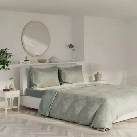 COZEE HOME FLORAL JACQUARD WITH VELVETSOFT DUVET SET - SIZE UNSPECIFIED