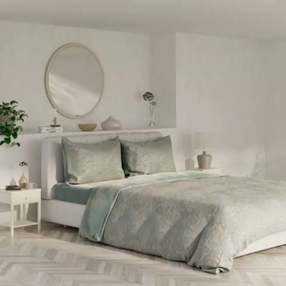 COZEE HOME FLORAL JACQUARD WITH VELVETSOFT DUVET SET - SIZE UNSPECIFIED
