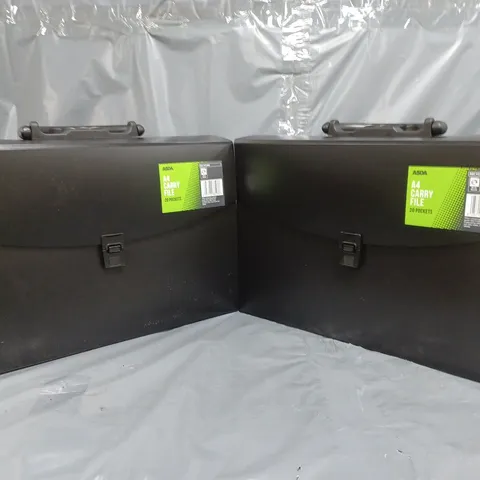 BOXED SET OF 2 X 20-POCKET A4 CARRY FILES